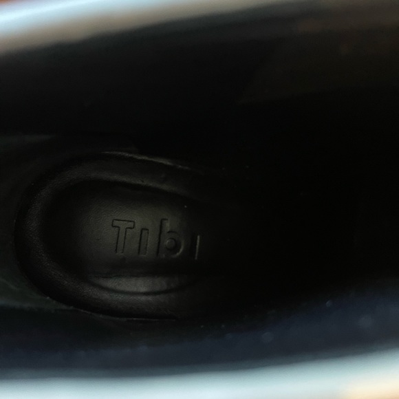 White croc Tibi boots with peg heel. - Picture 6 of 6